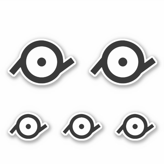 Epicene Gender Symbol Aufkleber (Vorderseite)