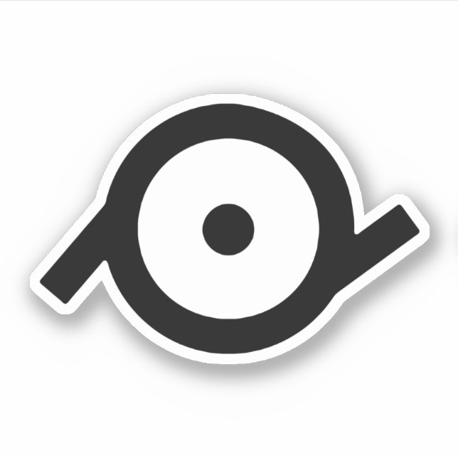 Epicene Gender Symbol Aufkleber (Vorderseite)
