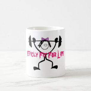 Epicly geeignete Gewichts-Anhebendame Mugs Tasse