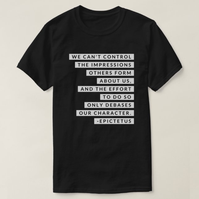 Epictetus 3 T-Shirt (Design vorne)