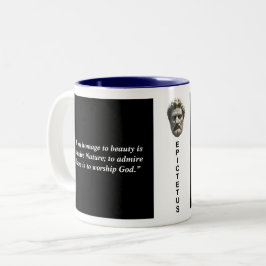 Epictetus Custom Quote Stoic Philosophie Mug Zweifarbige Tasse