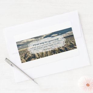 Epictetus "Do it" Inspirationsquelle Rechteckiger Aufkleber