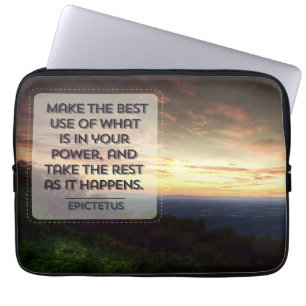 Epictetus Inspiration Zitat "Beste Verwendung" Laptopschutzhülle