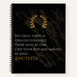 Epictetus Rezept für Gräueltaten Notizbuch