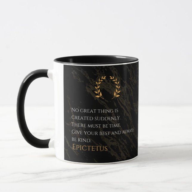 Epictetus Rezept für Gräueltaten Tasse (Links)