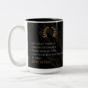 Epictetus Rezept für Gräueltaten Zweifarbige Tasse