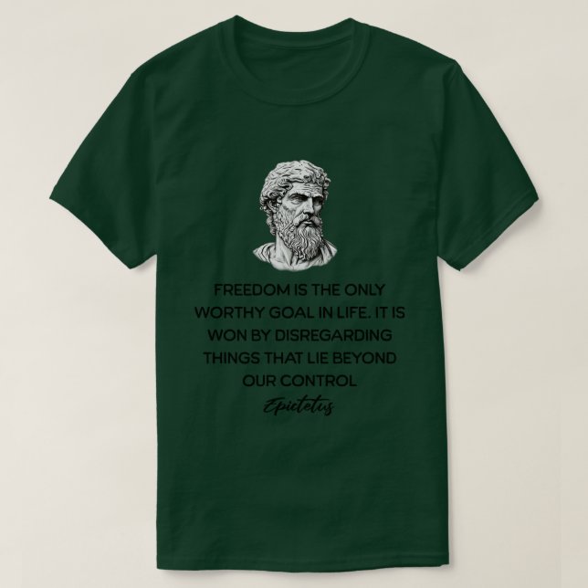Epictetus Stoicism Quotes TShirt (Design vorne)