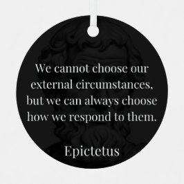 Epictetus Weisheit: Ermächtigung durch Reaktion Ornament Aus Metall