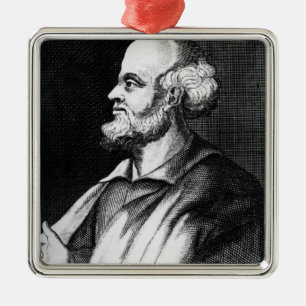 Epicurus, graviert von Johann Fredrich Schmidt Silbernes Ornament