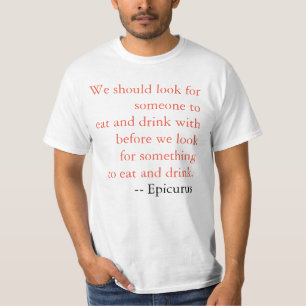 Epicurus Zitat T-Shirt