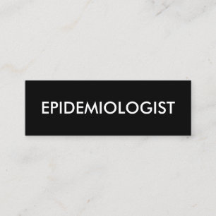 Epidemiologe Mini Visitenkarte
