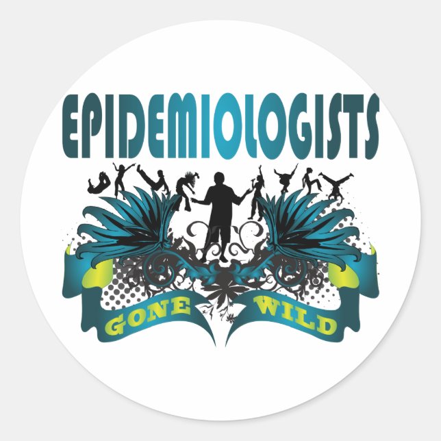 Epidemiologen Gone Wild Runder Aufkleber (Vorderseite)