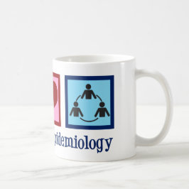Epidemiologin Peace Liebe Epidemiology Kaffeetasse
