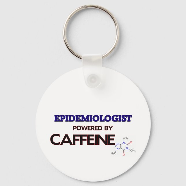 Epidemiologin Powered by Coffein Schlüsselanhänger (Vorderseite)