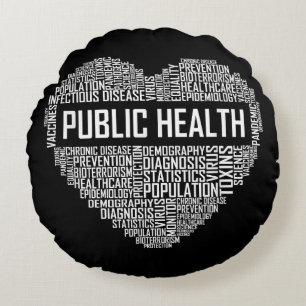 Epidemischer Mitarbeiter im Gesundheitswesen Rundes Kissen