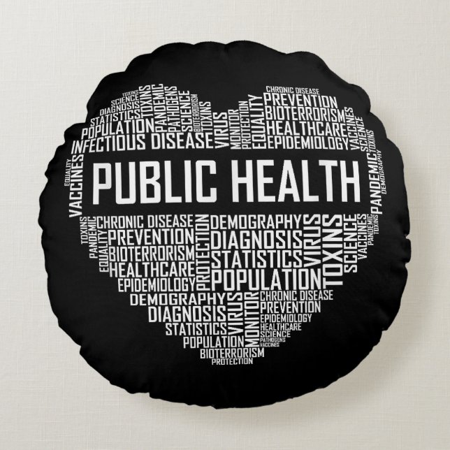 Epidemischer Mitarbeiter im Gesundheitswesen Rundes Kissen (Vorderseite)