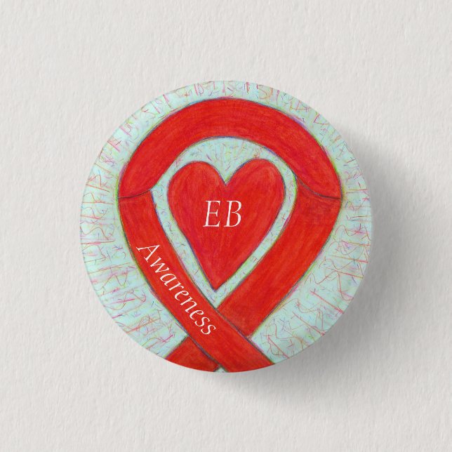 Epidermolysis Bullosa (EB) Awareness Ribbon Button (Vorderseite)