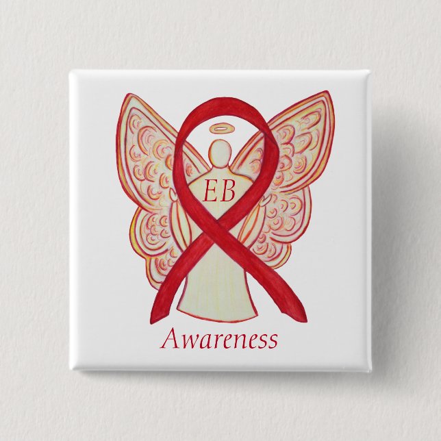 Epidermolysis Bullosa (EB) Awareness Ribbon Button (Vorderseite)