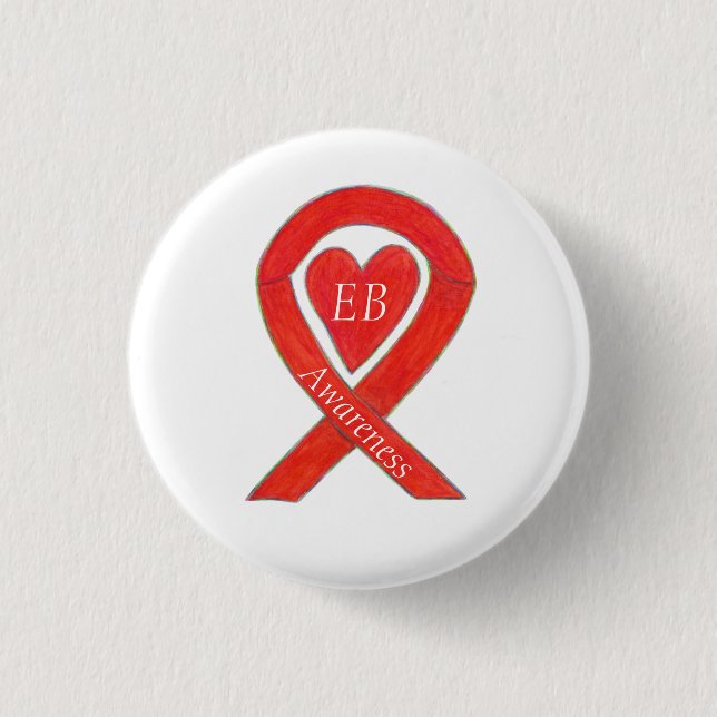 Epidermolysis Bullosa (EB) Awareness Ribbon Button (Vorderseite)