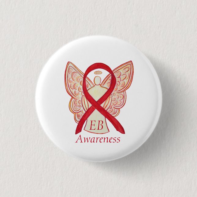 Epidermolysis Bullosa (EB) Awareness Ribbon Button (Vorderseite)