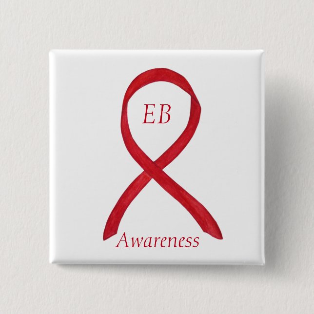 Epidermolysis Bullosa (EB) Awareness Ribbon Button (Vorderseite)