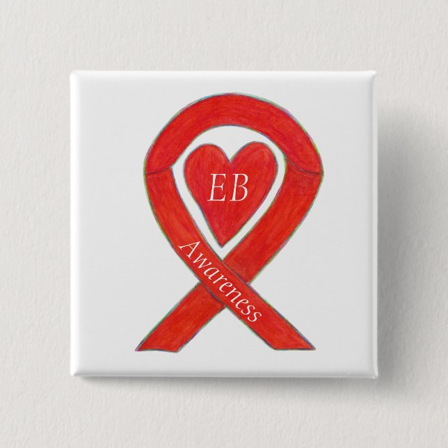 Epidermolysis Bullosa (EB) Awareness Ribbon Button (Vorderseite)