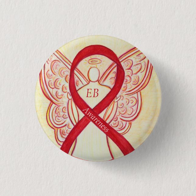 Epidermolysis Bullosa (EB) Awareness Ribbon Button (Vorderseite)