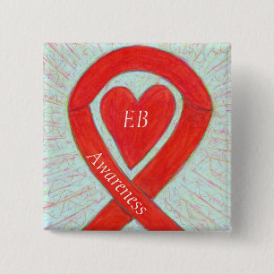 Epidermolysis Bullosa (EB) Awareness Ribbon Button