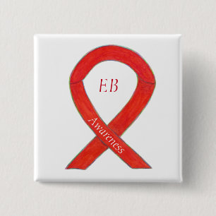 Epidermolysis Bullosa (EB) Awareness Ribbon Button