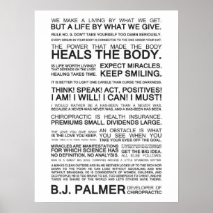 Epigrams & Quotes von B.J. Palmer Poster