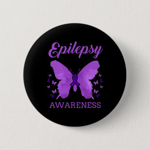 Epilepsie Awareness Butterfets Epilepsy Button