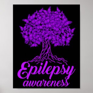 Epilepsie Awareness Butterfly Poster