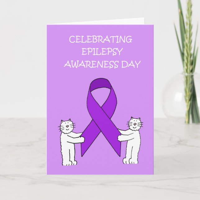 Epilepsie Awareness Day März 26. Karte (Vorderseite)