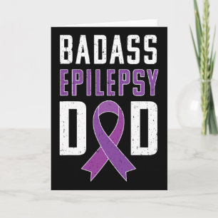Epilepsie Awareness Epilepsy Vater Lila Ribbon Karte