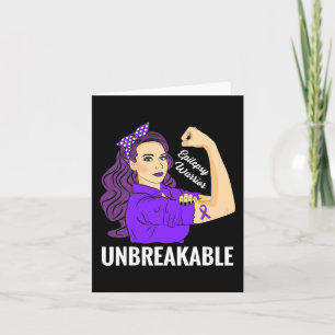 Epilepsie Awareness Epileptic Lila Ribbon Warrio Karte