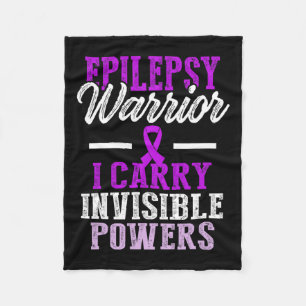 Epilepsie Awareness Epileptic Warrior Survivor 11 Fleecedecke
