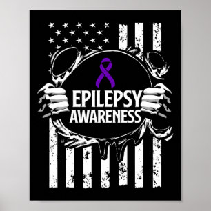 Epilepsie Awareness Epileptic Warrior Survivor 16 Poster