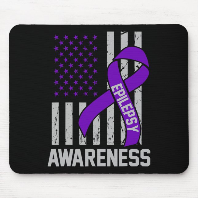 Epilepsie Awareness Epileptic Warrior Survivor 19 Mousepad (Vorne)