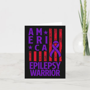 Epilepsie Awareness Epileptic Warrior Survivor 28 Karte