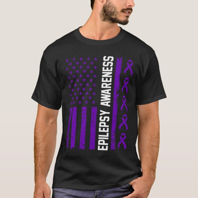 Epilepsie Awareness Epileptic Warrior Survivor 29 T-Shirt (Vorderseite)