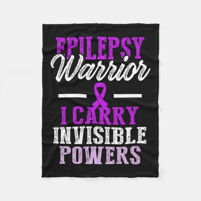 Epilepsie Awareness Epileptic Warrior Survivor 8 Fleecedecke (Vorderseite)