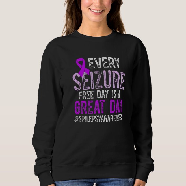 Epilepsie Awareness Epileptic Warrior Survivor Sweatshirt (Vorderseite)