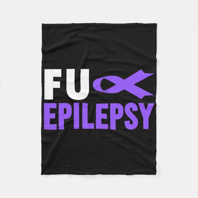 Epilepsie Awareness - Fu Epilepsie Awareness Epile Fleecedecke (Vorderseite)