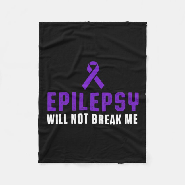 Epilepsie Awareness Fun Therapies Epileptic Warrio Fleecedecke (Vorderseite)