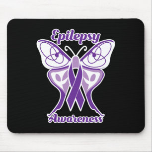 Epilepsie Awareness Lila Day Butterfly Epilepsie Mousepad