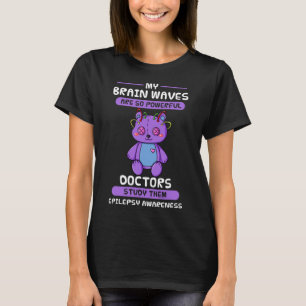 Epilepsie Awareness Lila Epileptic Brain Epilepsi T-Shirt