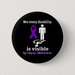 Epilepsie Awareness Lila Ribbon Epilepsie Unterstü Button