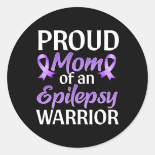 Epilepsie Awareness Monat Proud Mama einer Epileps Runder Aufkleber