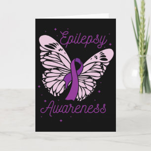 Epilepsie Awareness Montag Lila Multibbon-Advocate Karte