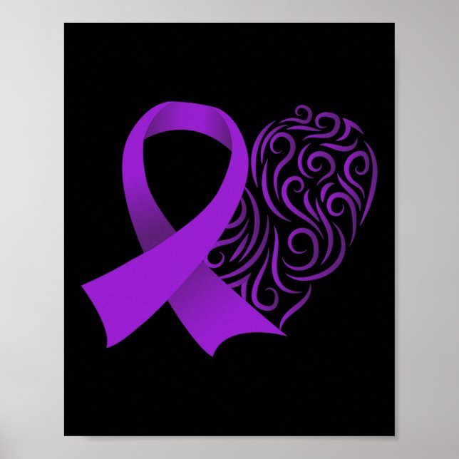 Epilepsie Awareness Montag Lila Multifunktionsleis Poster (Vorne)